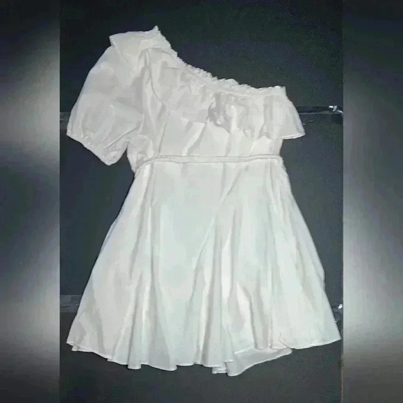 Rhode by Target One shoulder 💯 Cotton mini dress. Ladies size L - Picture 3 of 6
